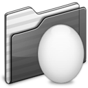 Egg Folder Black Icon